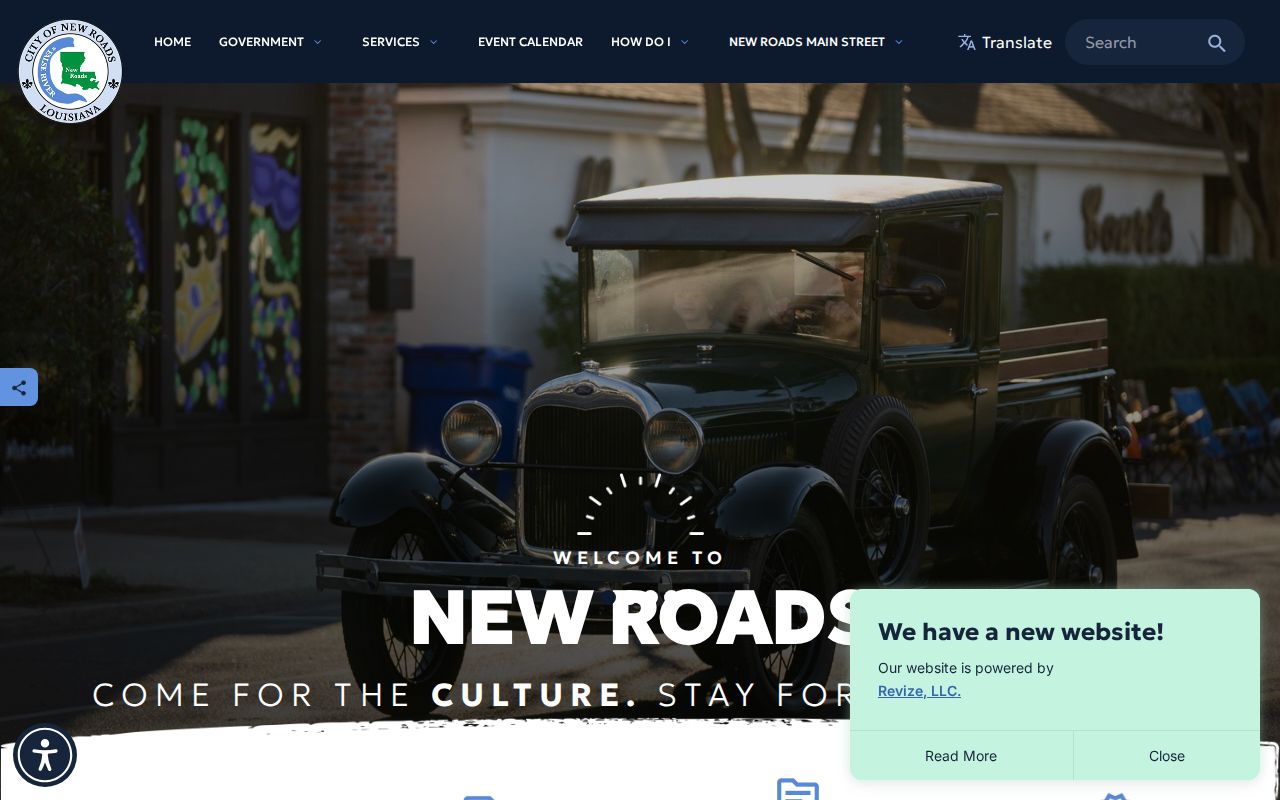 New Roads criminal history municipal records source